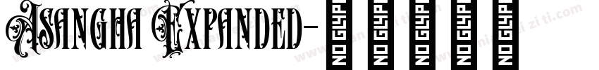 Asangha Expanded字体转换